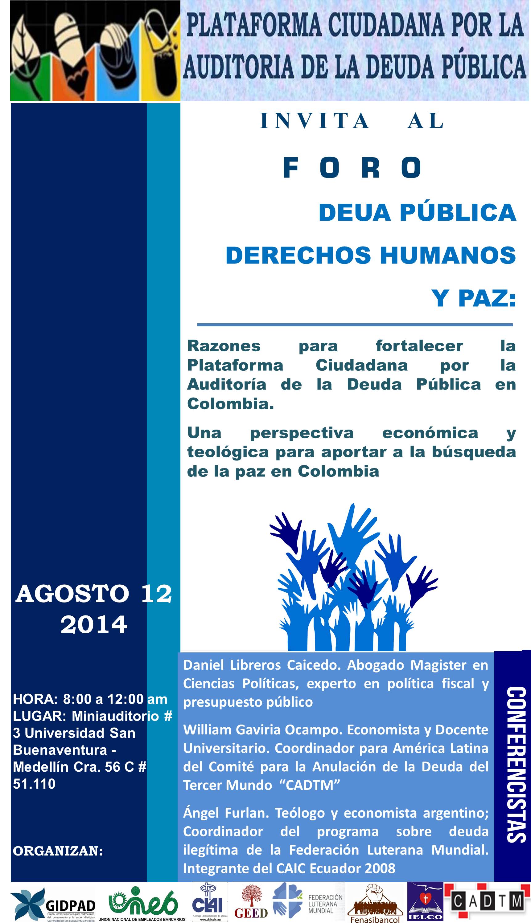 AFICHE CONVOCATORIA - FORO EN LA USB 2