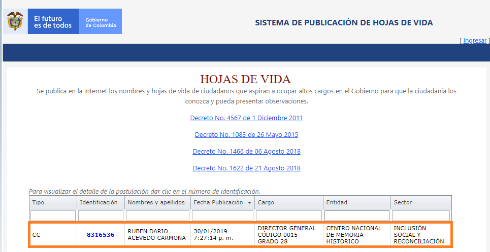 Ruben Dario Acevedo
