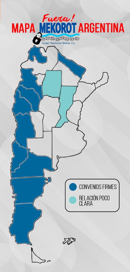 2 mapa provincias argentinas en vinculo con Mekorot